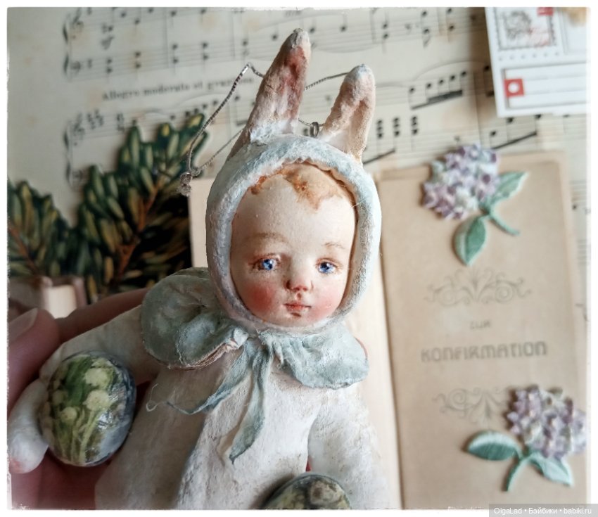 Коллекция Easter vintage — Ватные игрушки на елку: ретро (фото 8)