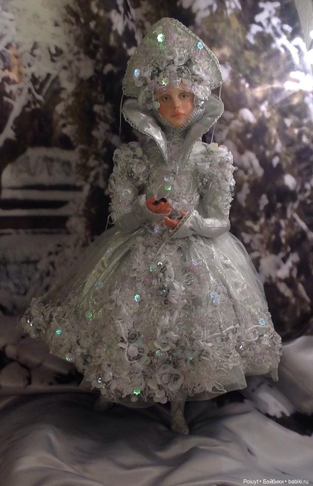 Снегурочка - повтор — Лепка авторских кукол: полимерная глина (фото 8)
