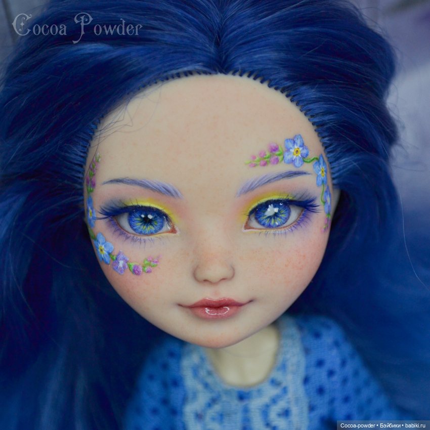 Незабудка, мейк EAH — ООАК Monster High и Ever After High: репейнт