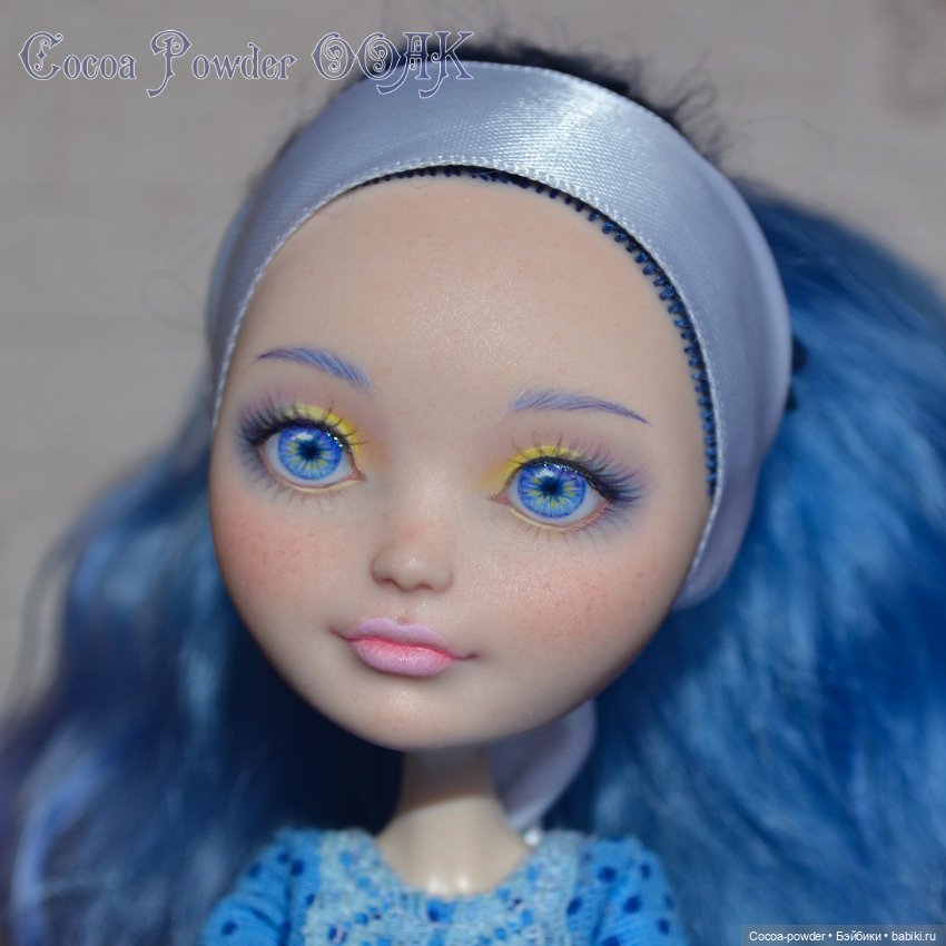 Незабудка, мейк EAH — ООАК Monster High и Ever After High: репейнт (фото 2)