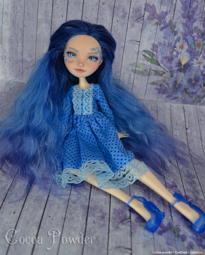 Незабудка, мейк EAH — ООАК Monster High и Ever After High: репейнт