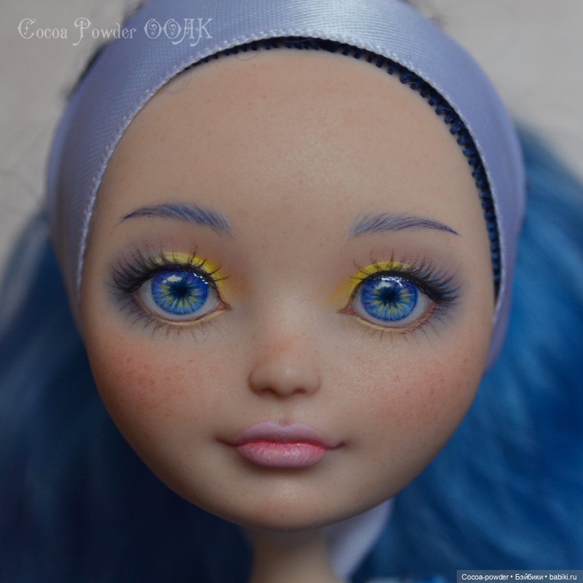 Незабудка, мейк EAH — ООАК Monster High и Ever After High: репейнт (фото 4)