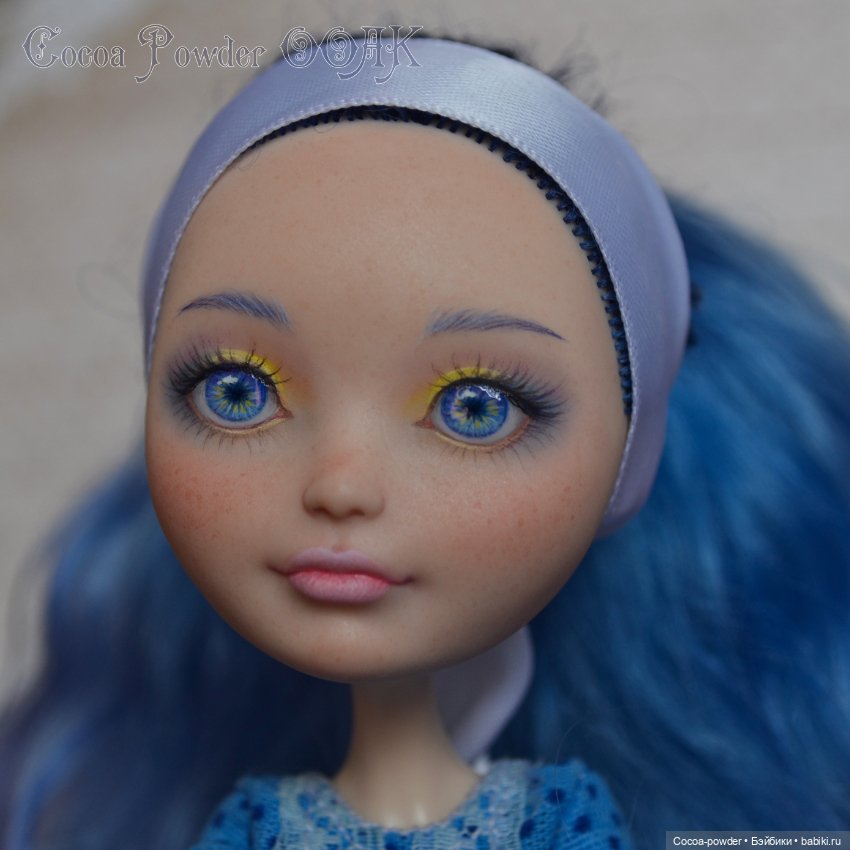 Незабудка, мейк EAH — ООАК Monster High и Ever After High: репейнт (фото 5)