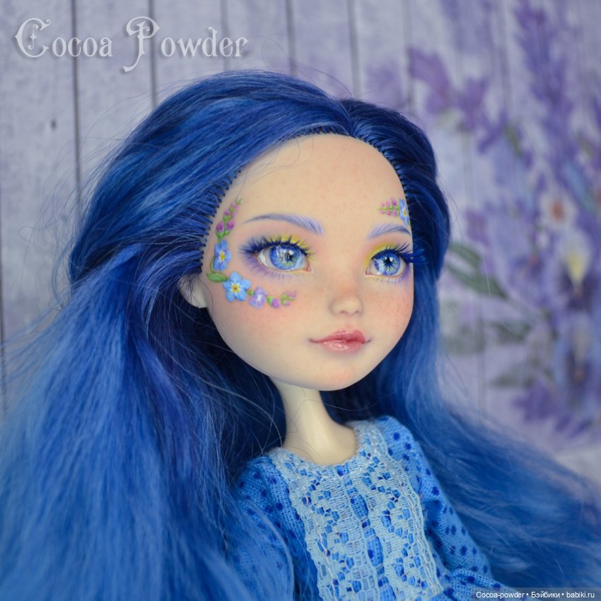 Незабудка, мейк EAH — ООАК Monster High и Ever After High: репейнт