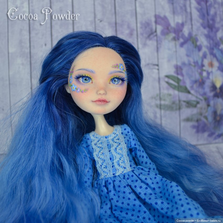 Незабудка, мейк EAH — ООАК Monster High и Ever After High: репейнт