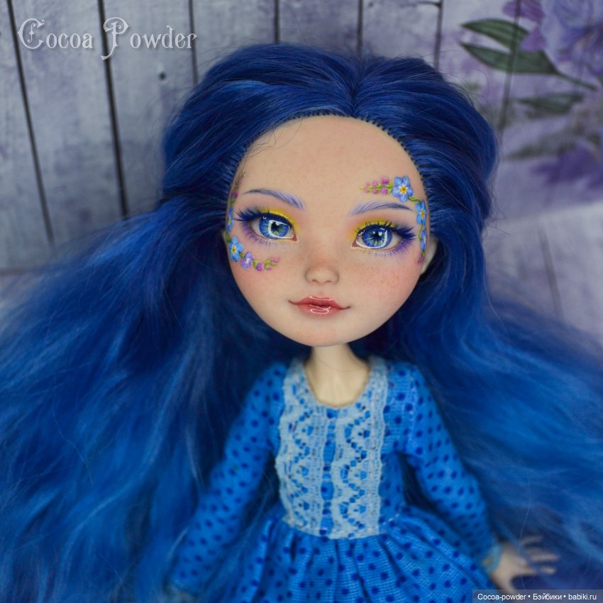 Незабудка, мейк EAH — ООАК Monster High и Ever After High: репейнт