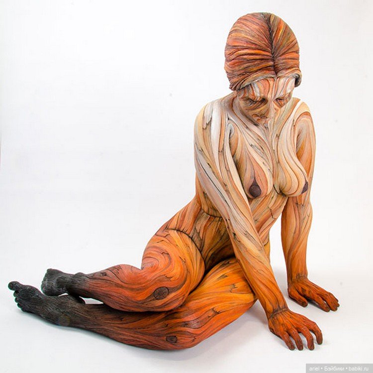 Деревянные скульптуры из керамики от Кристофера Дэвида Уайта (фото 6)