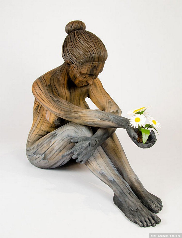 Деревянные скульптуры из керамики от Кристофера Дэвида Уайта (фото 8)