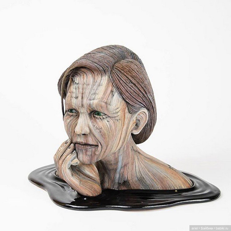 Деревянные скульптуры из керамики от Кристофера Дэвида Уайта