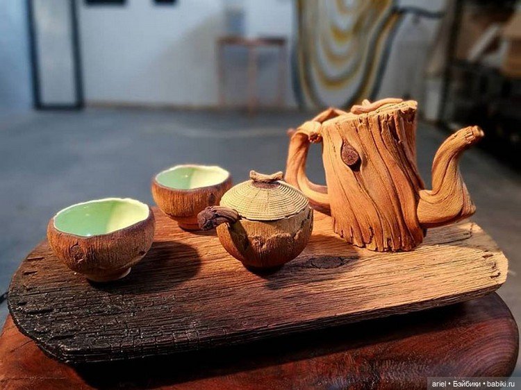 Деревянные скульптуры из керамики от Кристофера Дэвида Уайта