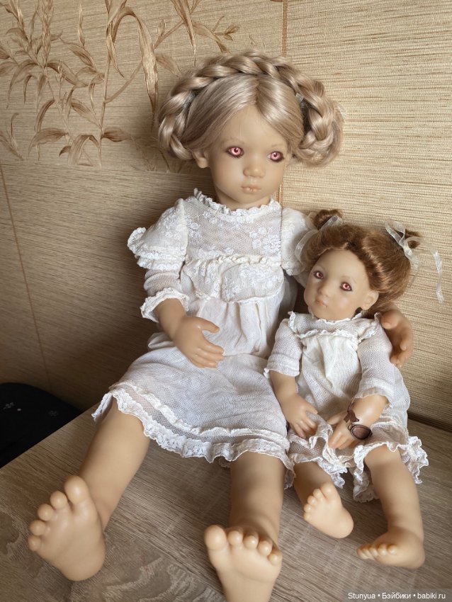 Невероятные Freeke & Bibi от Annette himstedt с розовыми глазами. Как их заменить (фото 6)