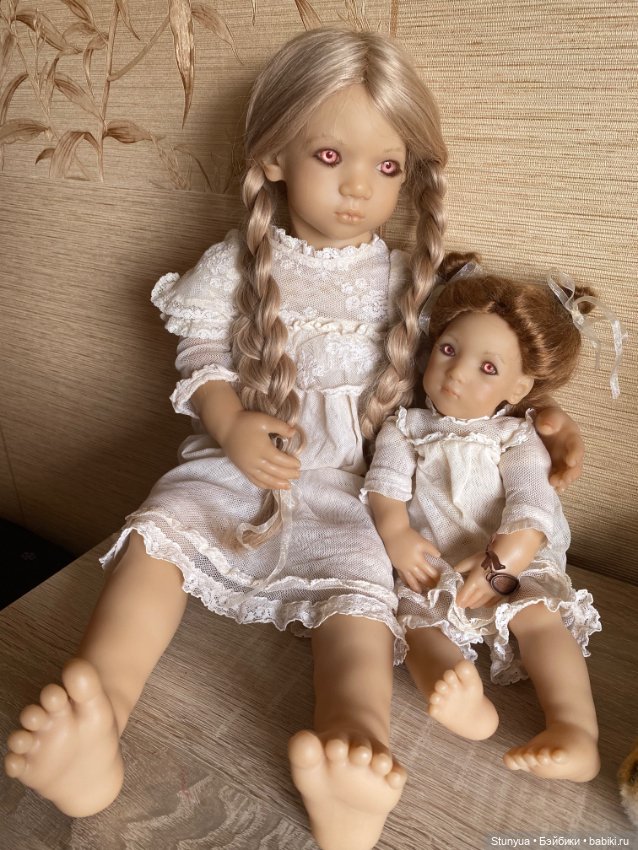 Невероятные Freeke & Bibi от Annette himstedt с розовыми глазами. Как их заменить (фото 5)