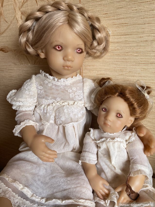 Невероятные Freeke & Bibi от Annette himstedt с розовыми глазами. Как их заменить (фото 7)