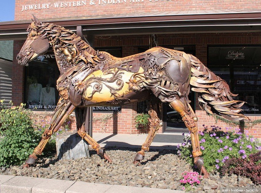 Потрясающие животные из металлолома от Джона Лопеса (фото 9)