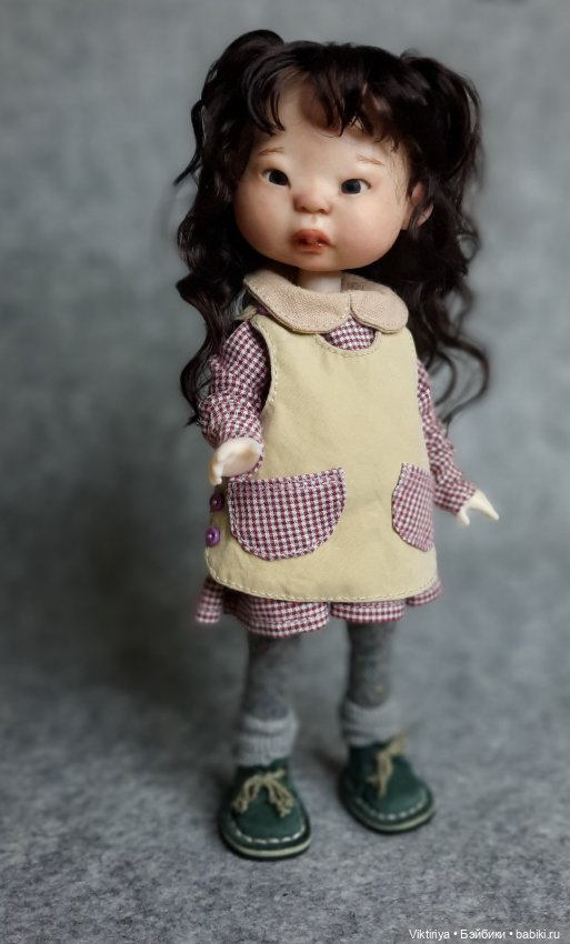 Я назвала ее Мэйли — Авторские шарнирные куклы своими руками: лепка (фото 9)