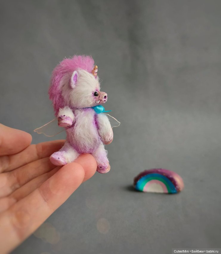 Единорог миниатюра — Авторские мишки Тедди и друзья: фото (фото 5)
