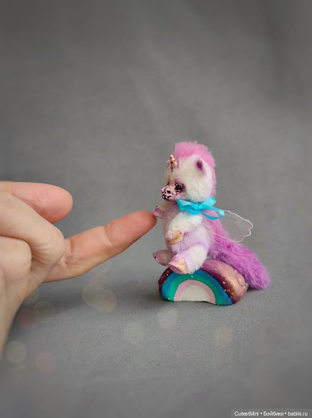 Единорог миниатюра — Авторские мишки Тедди и друзья: фото