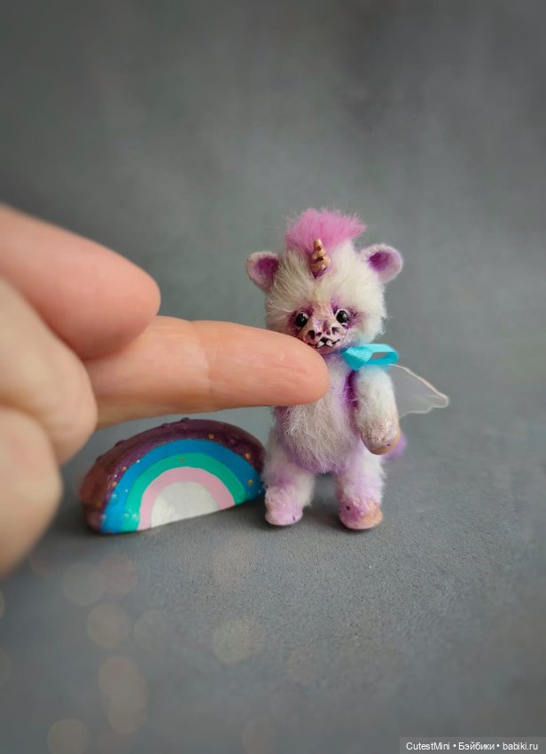 Единорог миниатюра — Авторские мишки Тедди и друзья: фото (фото 2)