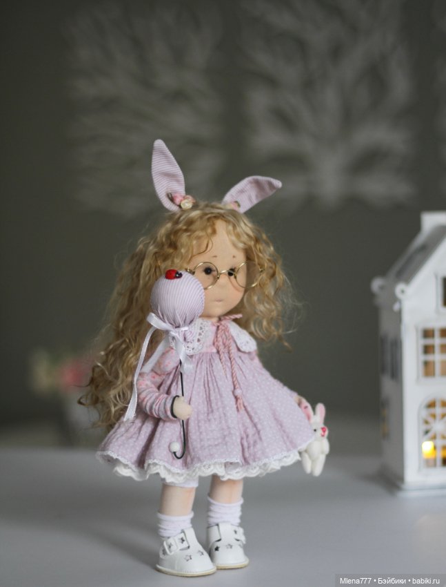 Зайка-зазнайка — Авторские текстильные куклы: Вальдорфские (фото 3)