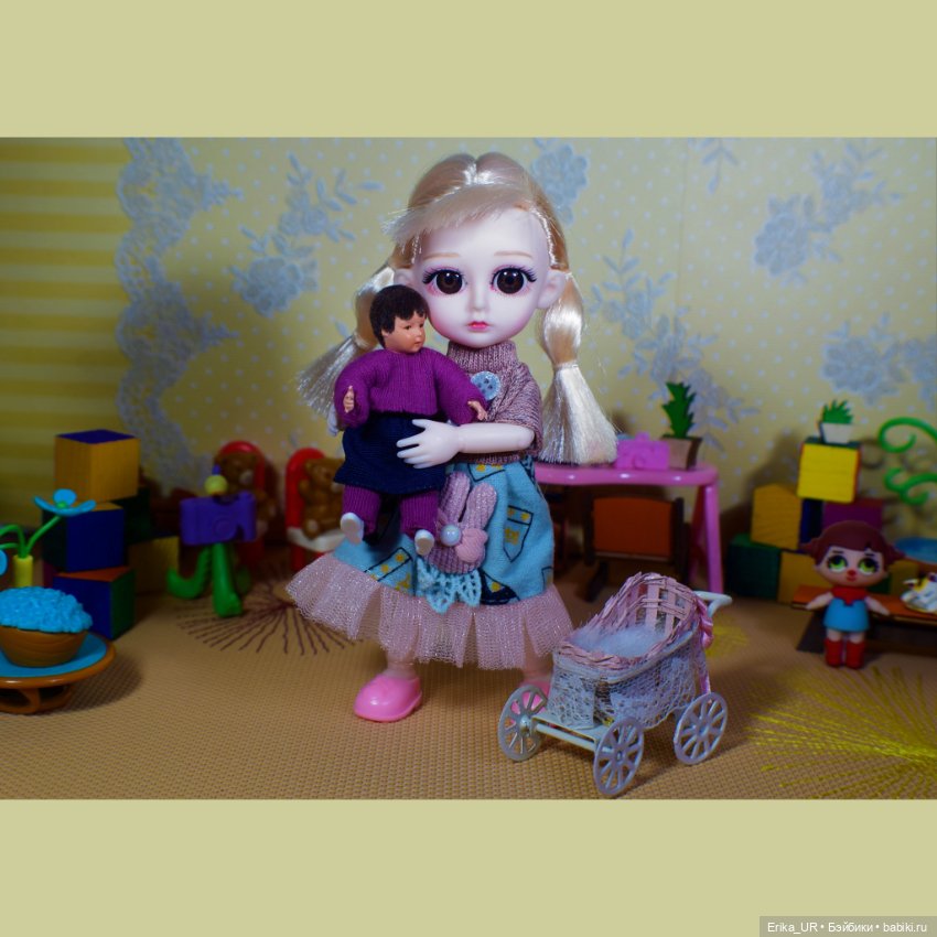 Перепись КуклоНаселения. 2 Baboliy, mini-baby-doll, made-in-China, 16-cm, Blond-twins (фото 10)