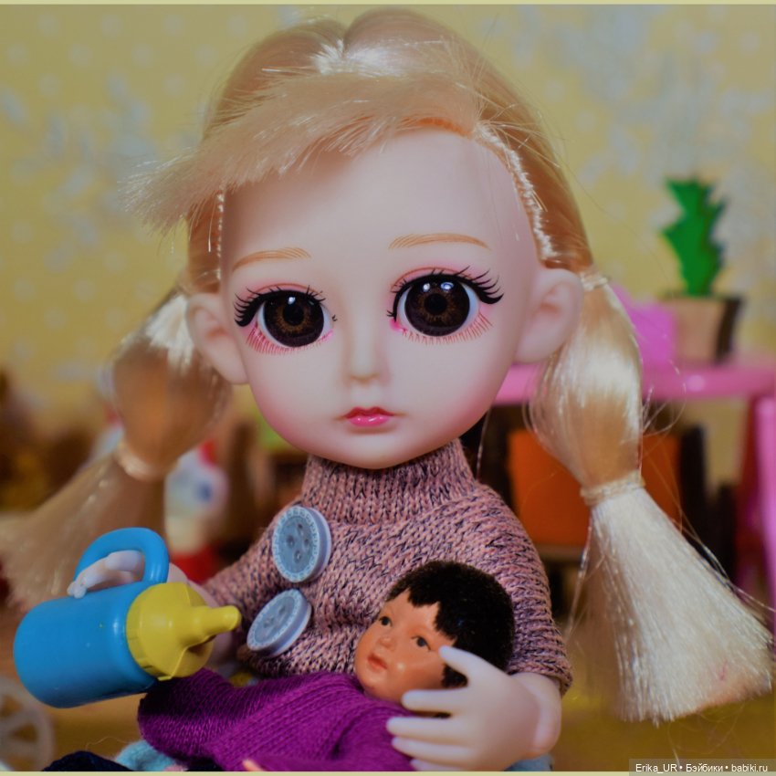 Перепись КуклоНаселения. 2 Baboliy, mini-baby-doll, made-in-China, 16-cm, Blond-twins