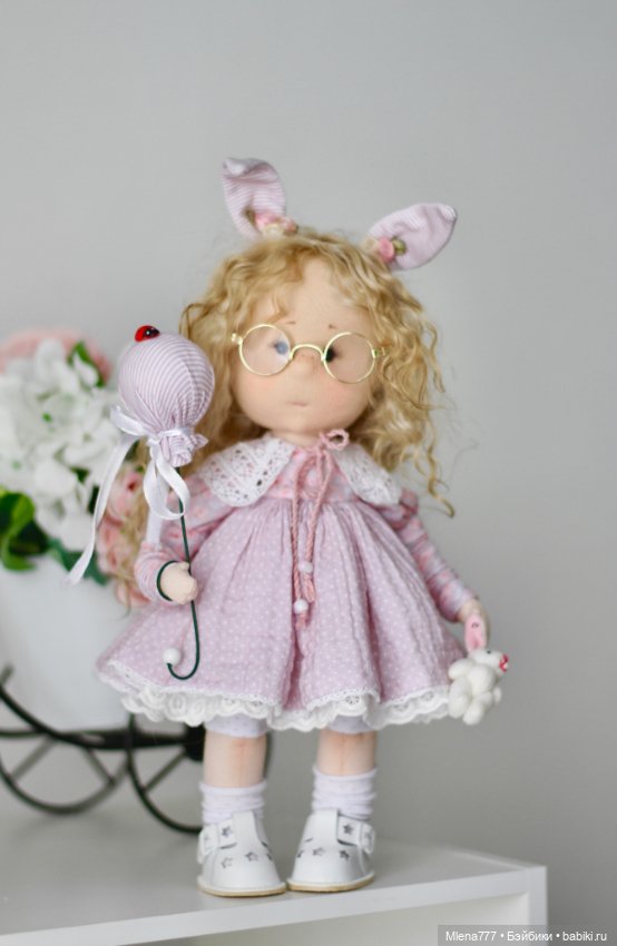 Зайка-зазнайка — Авторские текстильные куклы: Вальдорфские (фото 4)
