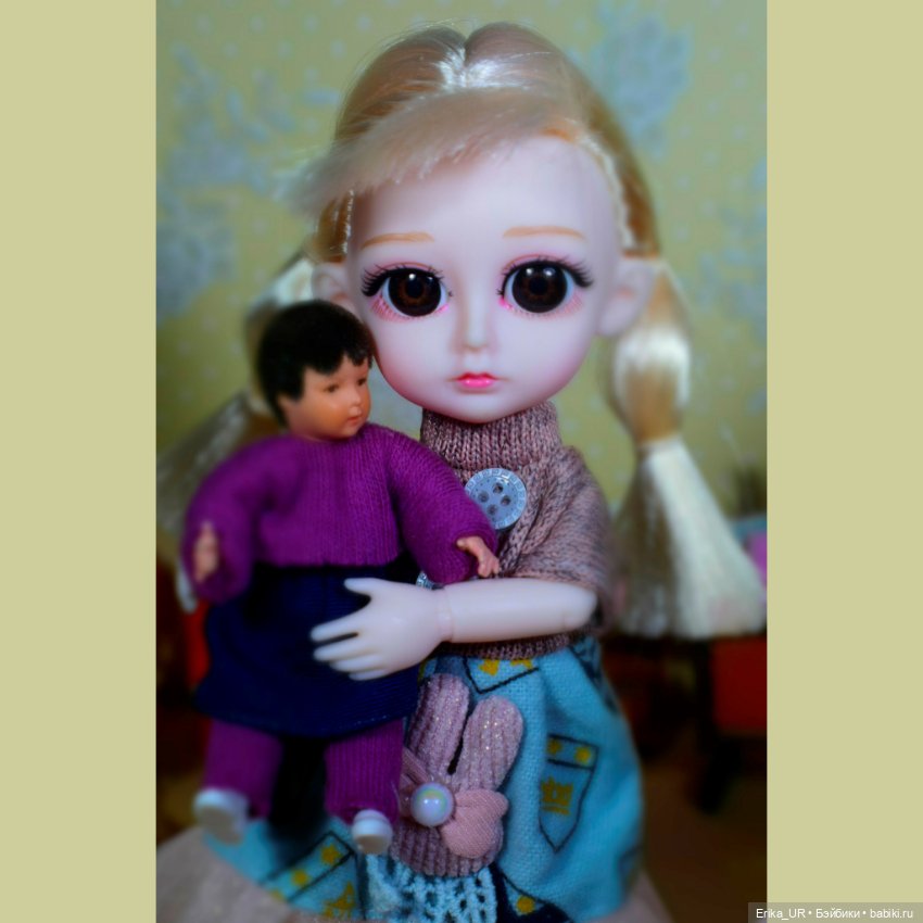 Перепись КуклоНаселения. 2 Baboliy, mini-baby-doll, made-in-China, 16-cm, Blond-twins