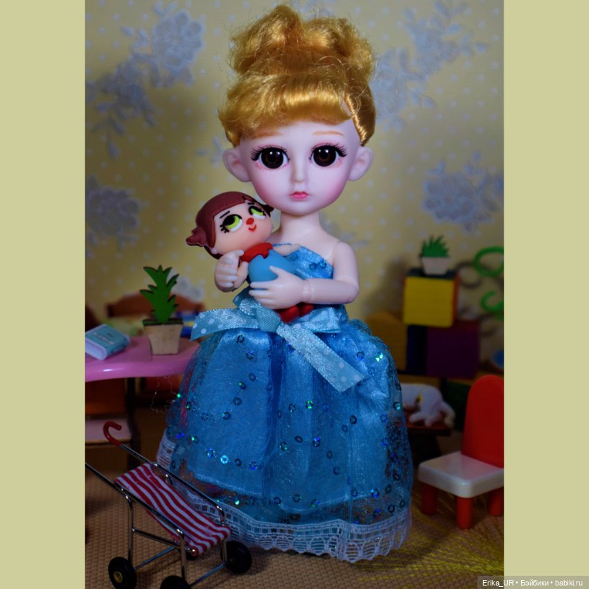 Перепись КуклоНаселения. 2 Baboliy, mini-baby-doll, made-in-China, 16-cm, Blond-twins