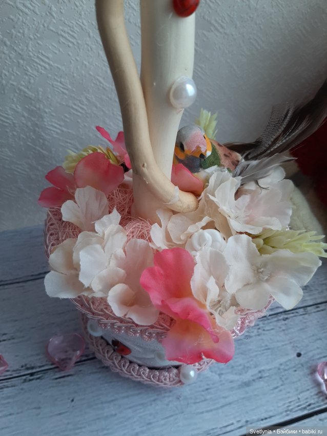Топиарий — Авторские игрушки из разных материалов: синельная проволока (фото 3)