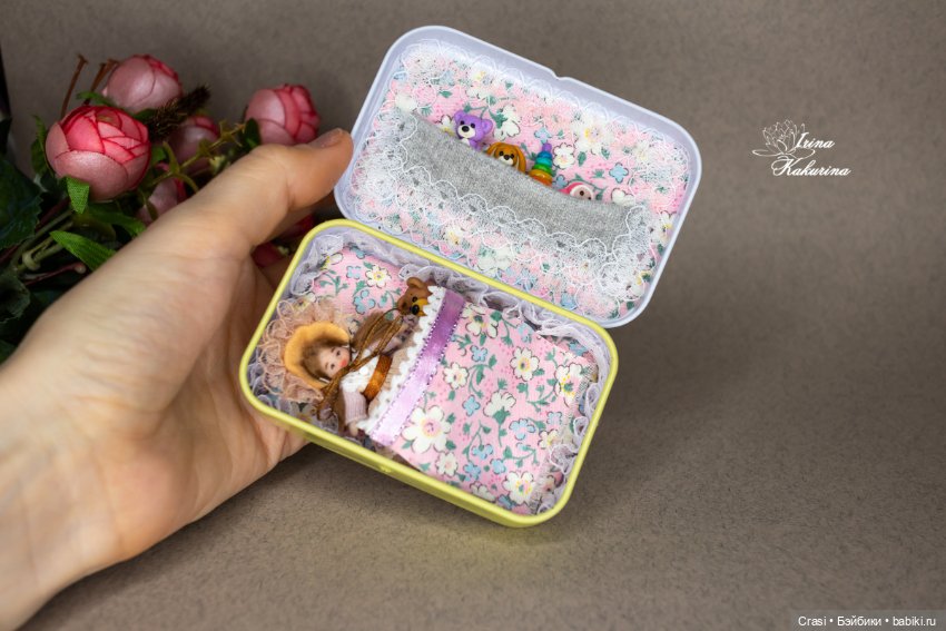 Микро малышка в коробочке - кроватке (фото 4)