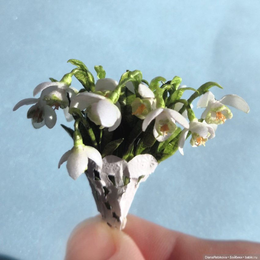 Мини подснежники — Кукольная миниатюра своими руками: еда (фото 5)