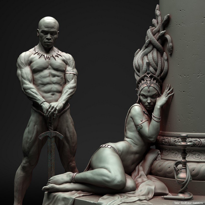 Рендер миниатюры под названием "Дворец Медузы"