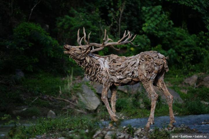 Удивительные динаминые скульптуры из коряг Джеймса Доран-Уэбба