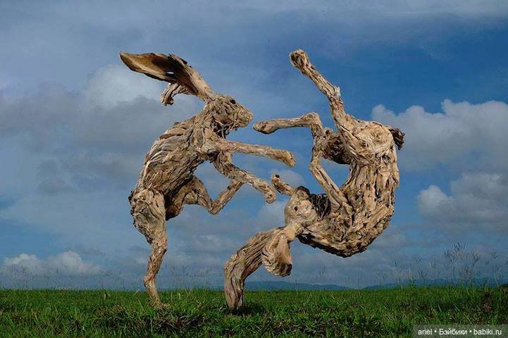 Удивительные динаминые скульптуры из коряг Джеймса Доран-Уэбба (фото 3)
