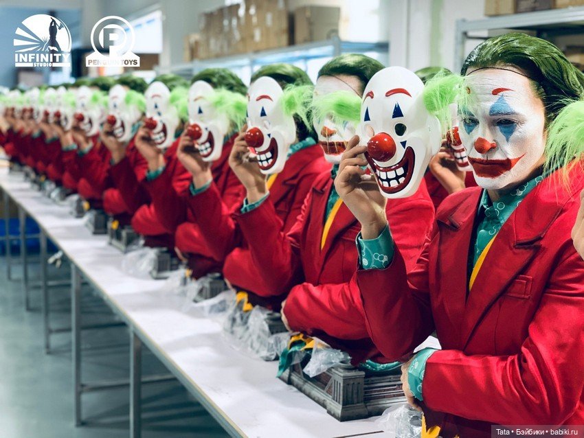 Массовое производство полноразмерных бюстов Джокера Хоакина Феникса от Infinity Studio (фото 2)