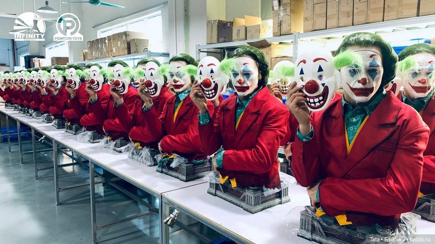 Массовое производство полноразмерных бюстов Джокера Хоакина Феникса от Infinity Studio (фото 4)