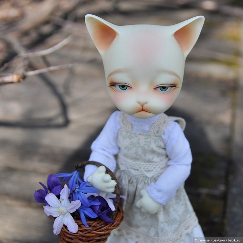 Котенька собирает цветы — Куклы Pipos (Пипос): BJD (БЖД) (фото 10)