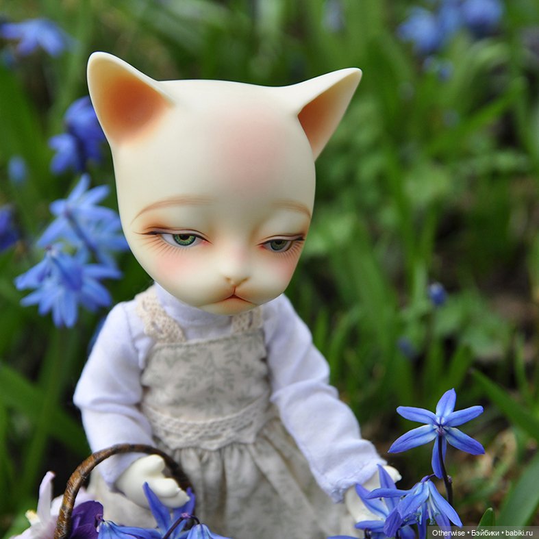 Котенька собирает цветы — Куклы Pipos (Пипос): BJD (БЖД) (фото 5)