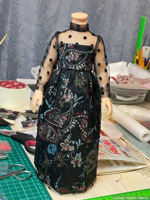 Платье для Паолы Рейна — ООАК Paola Reina (Паола Рейна) и испанских кукол: перерисовка (фото 5)