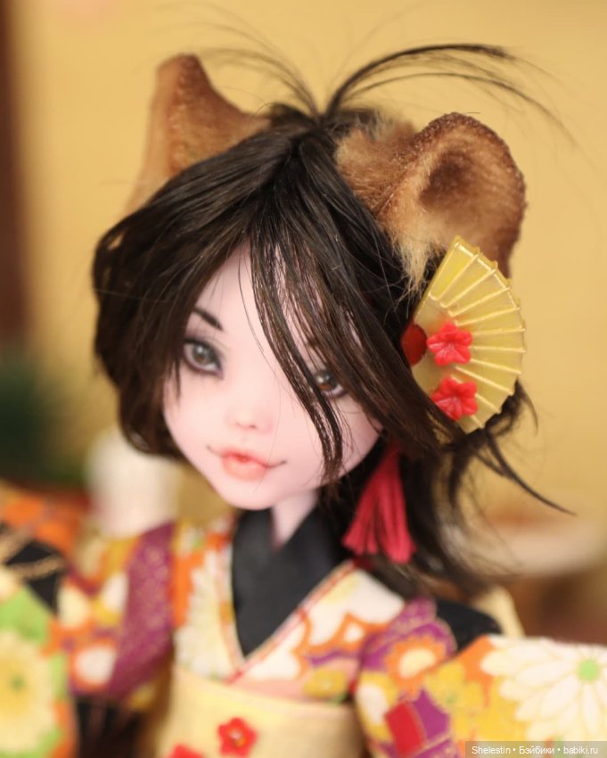 Бакэнеко Кафе: Тануки — ООАК Monster High и Ever After High: репейнт (фото 2)