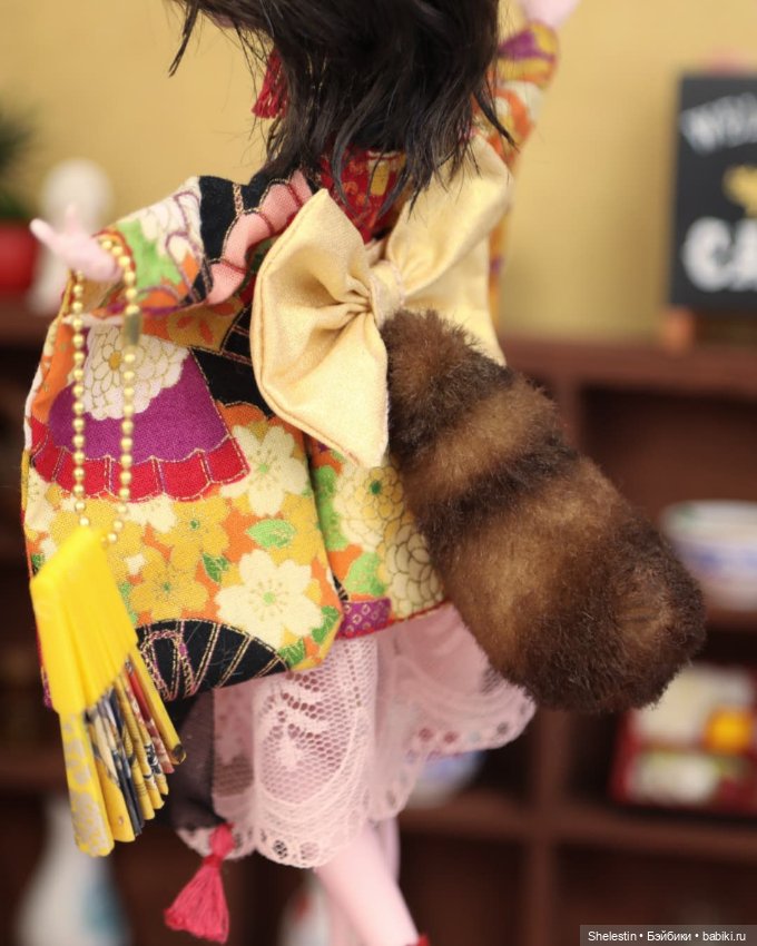 Бакэнеко Кафе: Тануки — ООАК Monster High и Ever After High: репейнт (фото 4)