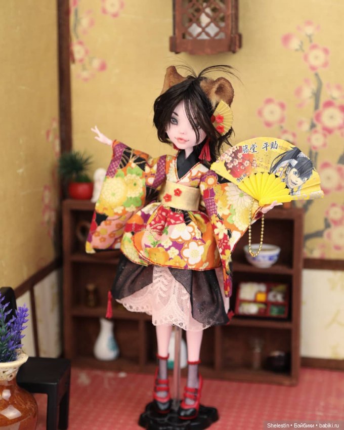 Бакэнеко Кафе: Тануки — ООАК Monster High и Ever After High: репейнт (фото 5)