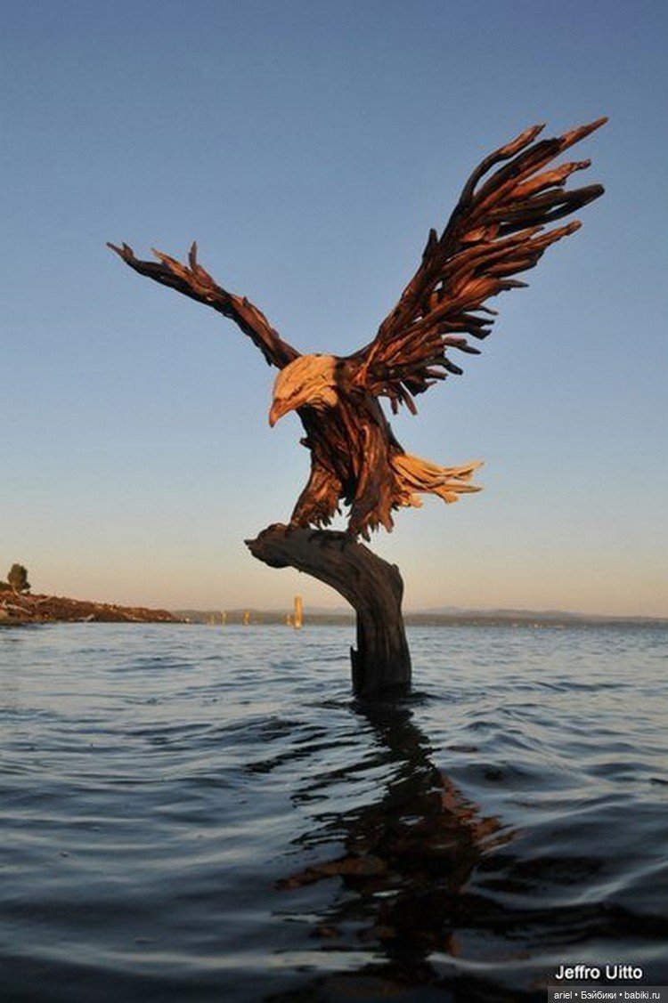 Невероятные скульптуры из дерева от художника Джеффро Уитто (Jeffro Uitto) (фото 4)