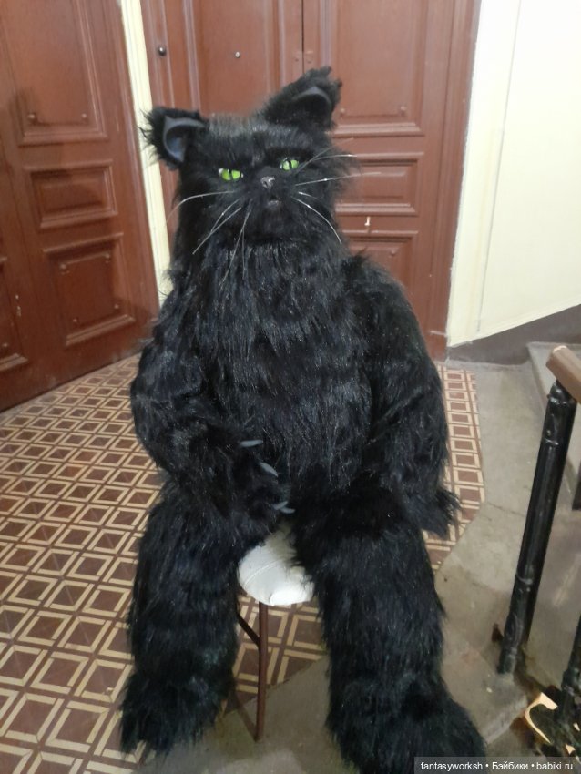Кот Бегемот - Авторская ростовая кукла Натальи Игнатьевой (фото 7)
