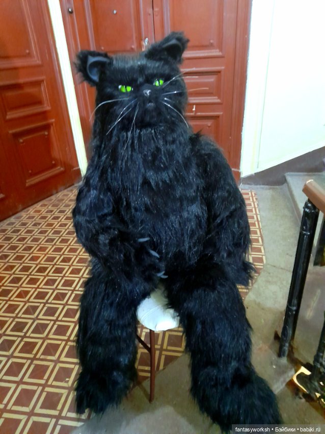 Кот Бегемот - Авторская ростовая кукла Натальи Игнатьевой