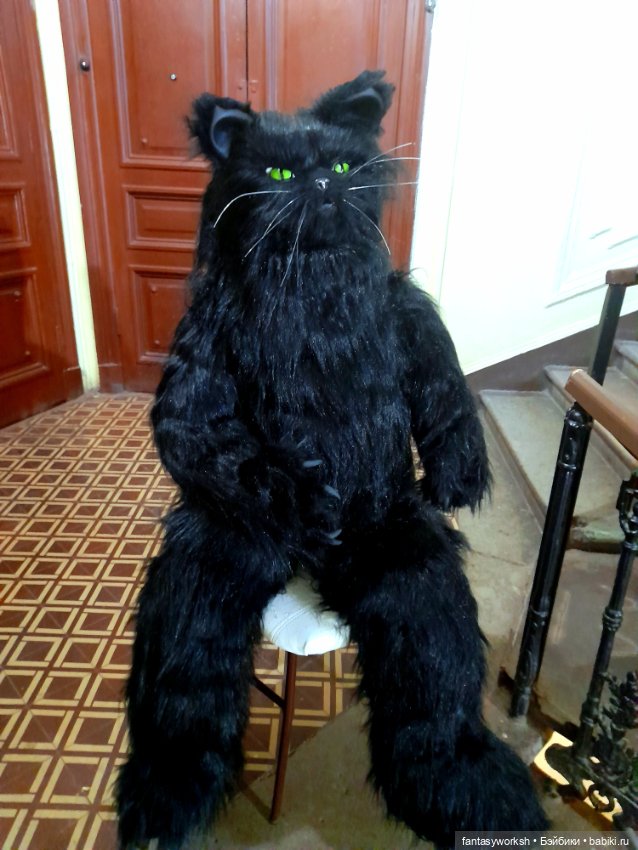 Кот Бегемот - Авторская ростовая кукла Натальи Игнатьевой (фото 8)