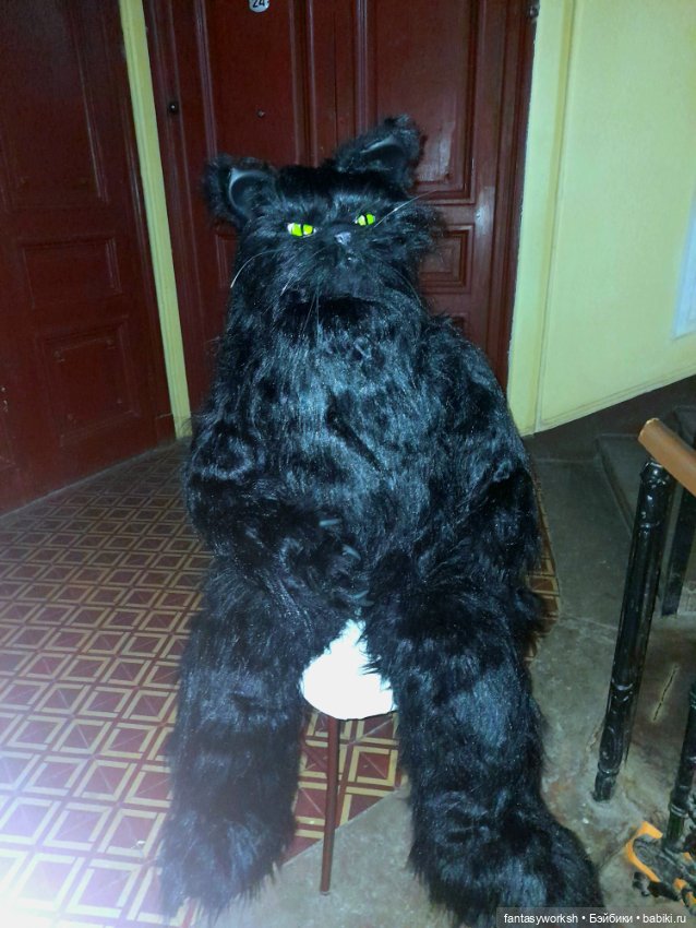 Кот Бегемот - Авторская ростовая кукла Натальи Игнатьевой (фото 9)
