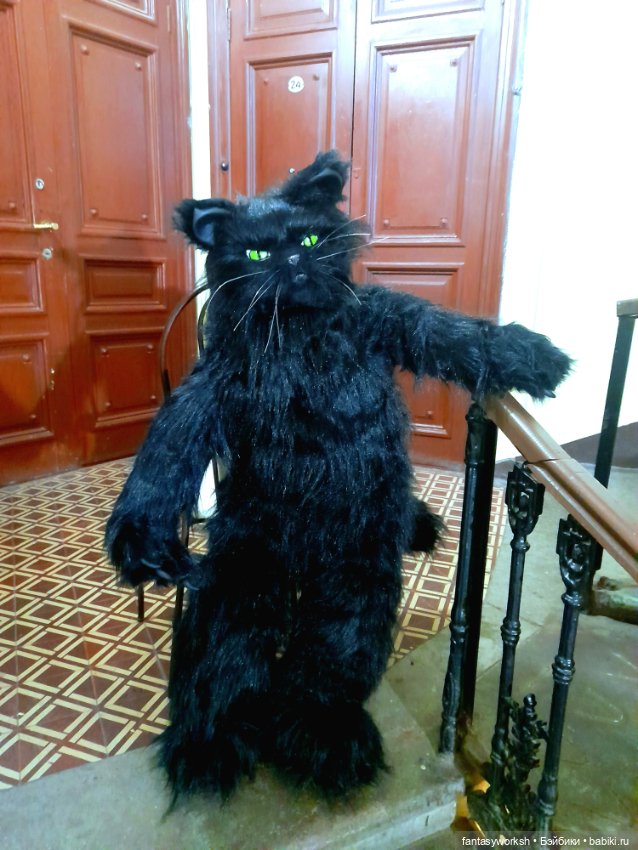 Кот Бегемот - Авторская ростовая кукла Натальи Игнатьевой (фото 4)