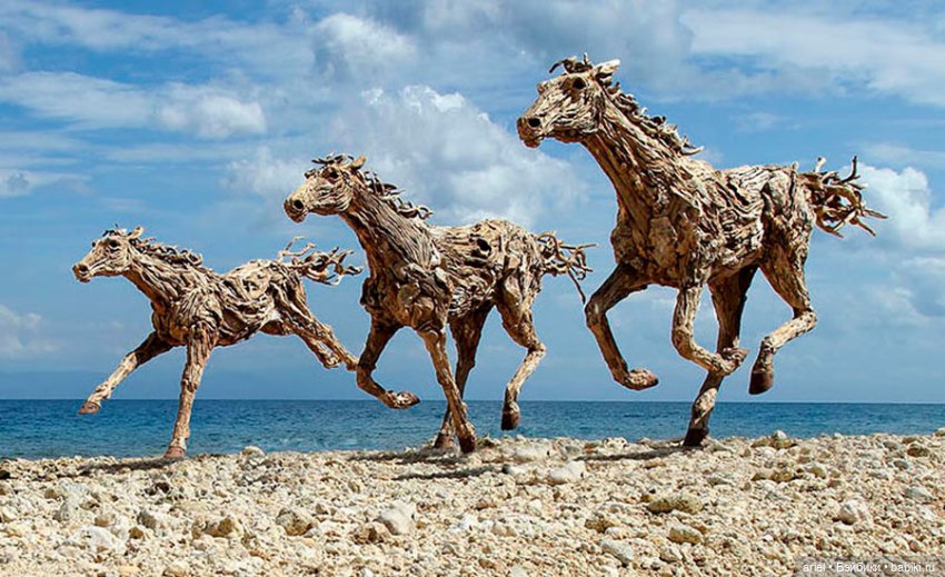 Скульптуры из коряг от Джеймса Дорана-Уэбба (James Doran Webb) (фото 2)