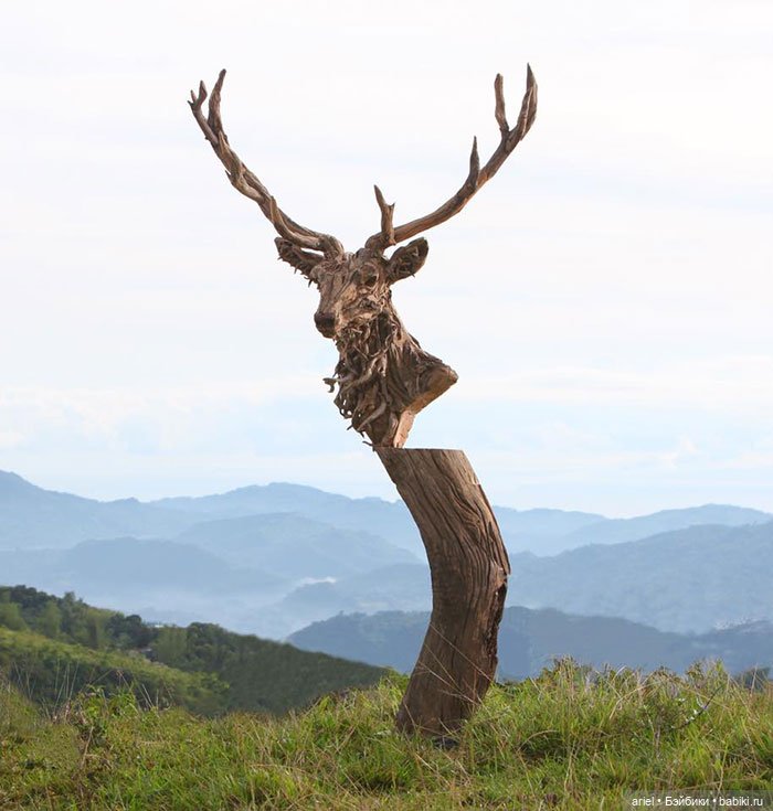 Скульптуры из коряг от Джеймса Дорана-Уэбба (James Doran Webb)